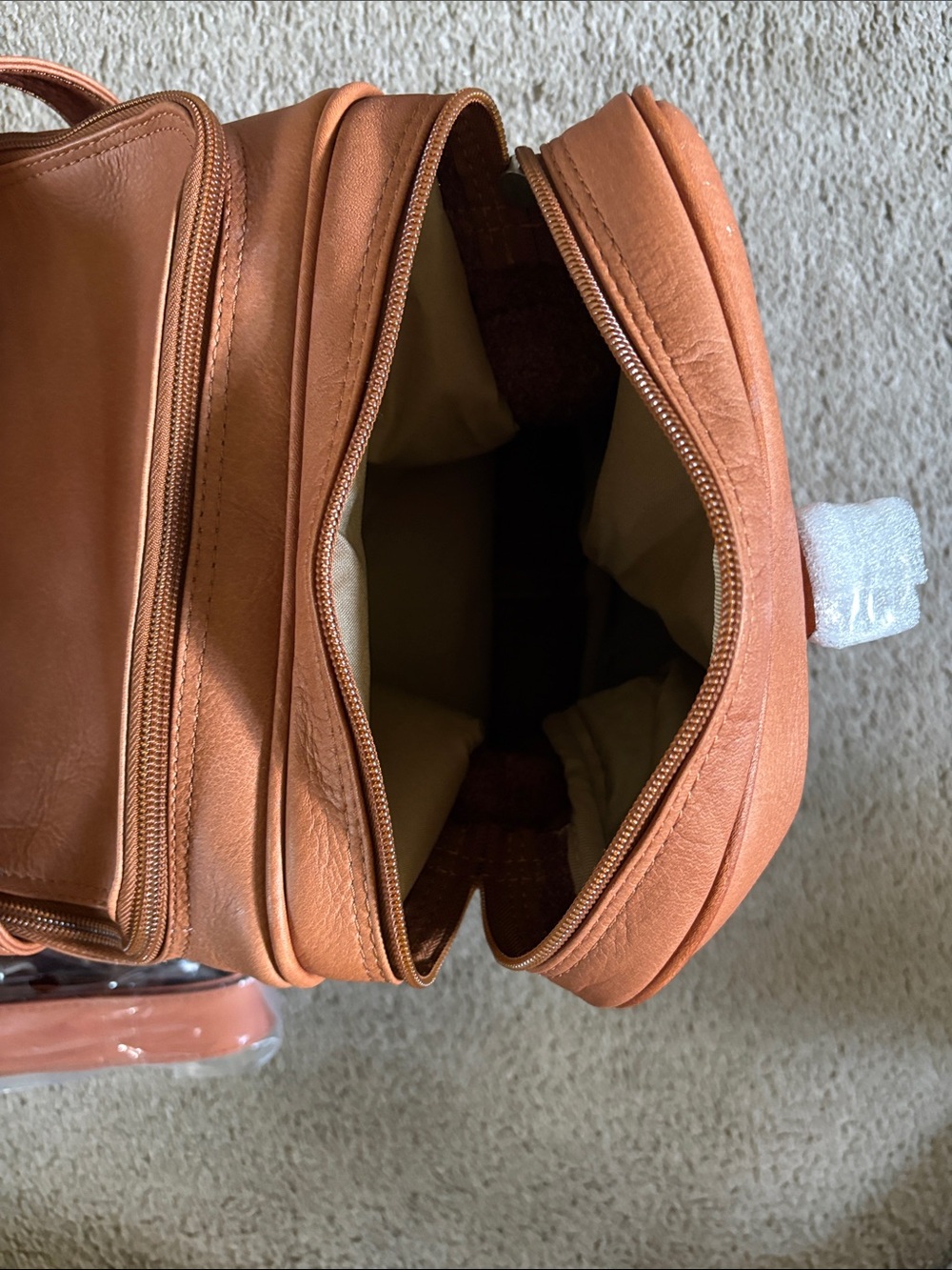 Tan Leather Duffle Bag - Travel Weekender - Picture 11 of 14